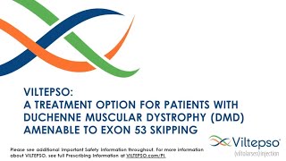 Webinar: Viltepso – A Treatment Option for Patients Amenable to Exon 53 Skipping (April 22, 2021)