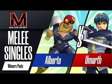 Alberto (Captain Falcon) vs Umarth (Marth) - Melee Singles Winners Pools - MAJOR UPSET