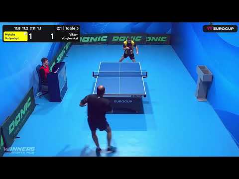 13:40 Mykola Halynskyi 3-1 Viktor Vasylevskyi 18.04.2023 TT Euro.Cup Ukraine Star
