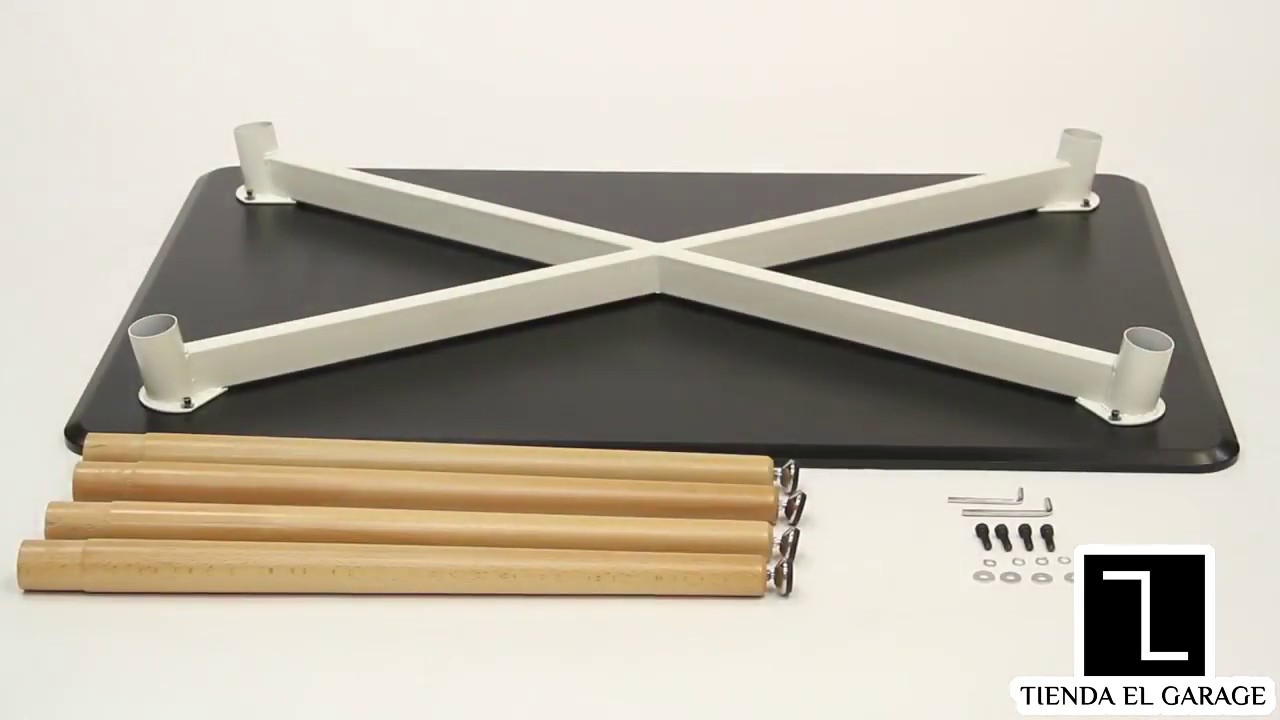 Mesa Comedor Eames Rectangular 120x80 Lacada Negra Cafeteria