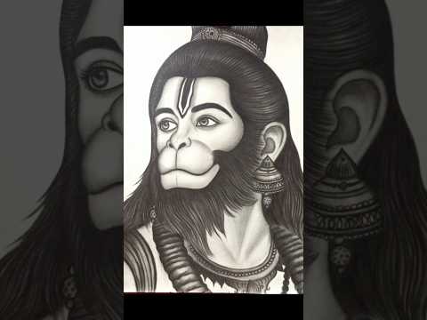 🚩 Shri Hanuman pencil ✏️ sketch #drawing #hanuman