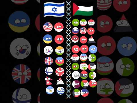 Palestine team 🇵🇸 vs 🇮🇱 Israel team #shorts #youtubeshorts #countryballs #palestine #israel