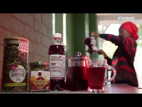 Delicious Mutombo Teas' rosella blends and beverages