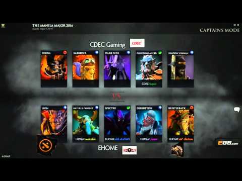 CDEC Gaming vs EHOME Group Stage Game 2 - Manila Major Chinese Qualifiers - Zyori and Lumi