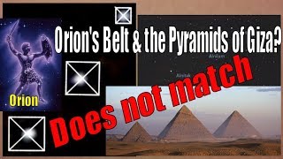Orion & the Pyramids of Giza??? In short, not now nor back then.
