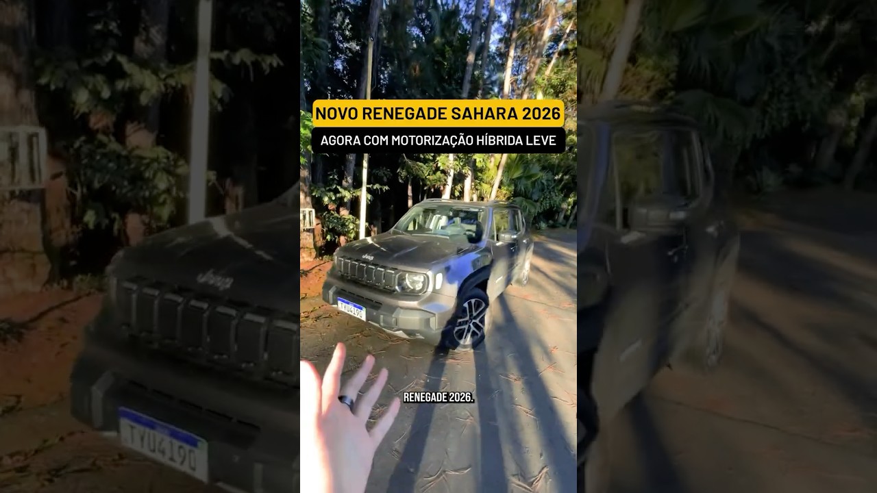 NOVO RENEGADE SAHARA 2026: AGORA COM MOTORIZAÇÃO HÍBRIDA LEVE (Parte 1)
