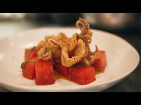 Watermelon Calamari at Adachi
