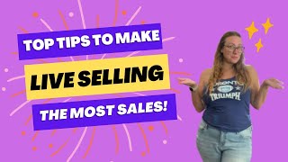 Selling Live: Tips for before, during and after your show