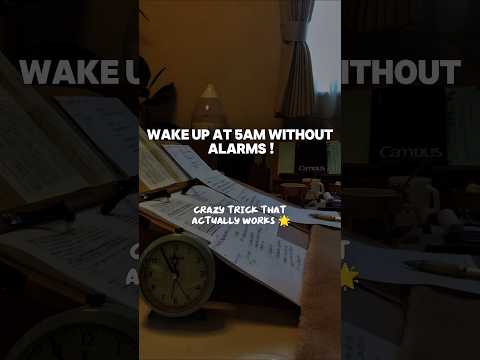 How to Wake Up at 5AM Naturally (Without Feeling Tired) #youcandoit
