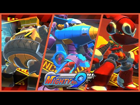Boss Fights! Aviator, Brandish and Seismic - Mighty No. 9 Playthrough #4