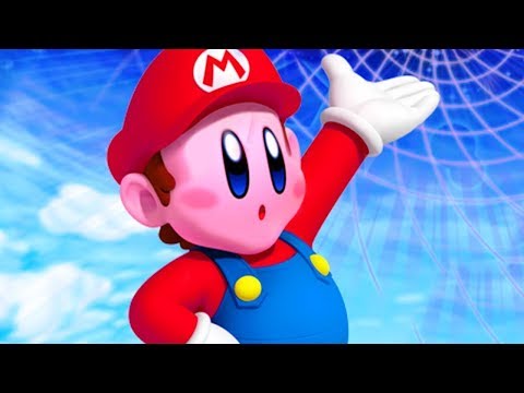 What happens when Kirby is in Super Mario 64?