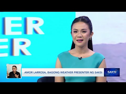 Amor Larrosa, bagong weather presenter ng Saksi Saksi