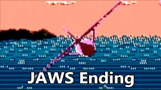 Jaws NES Final Battle & Game Ending