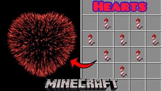 How to Make a firework-heart in Minecraft: