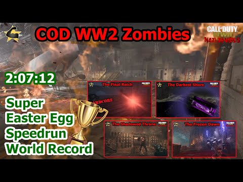 WW2 Zombies Super EE Speedrun Solo World Record 2:07:12 (with consumables)