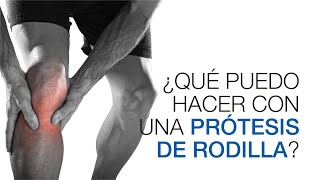 ¿Qué ejercicios puedo hacer con mi prótesis de rodilla