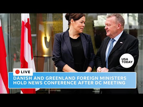 Greenland and Denmark foreign ministers hold news conference after meeting Vance and Rubio