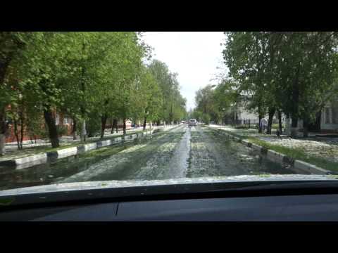 24 мая 2015 г. Последствия града на улицах Шатуры