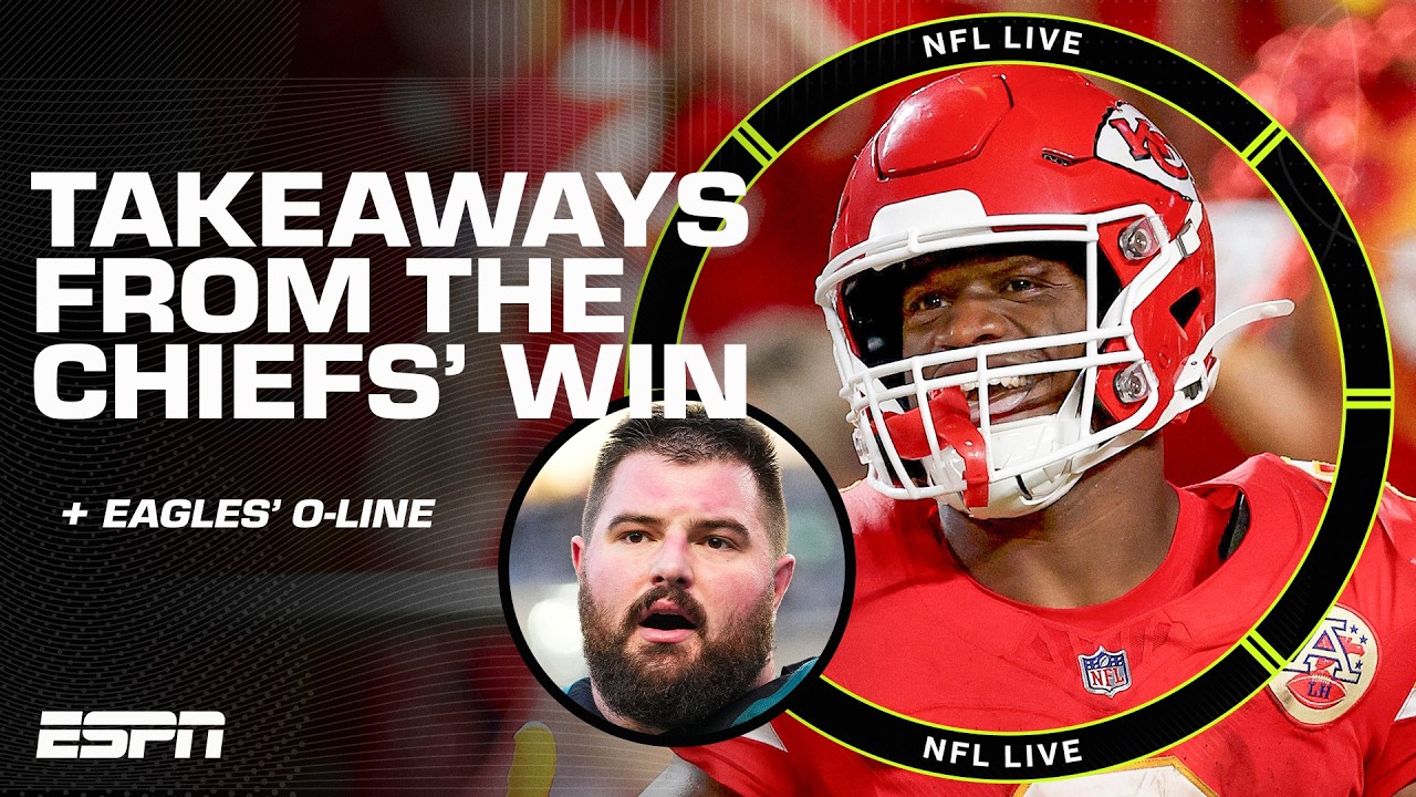 Chiefs' 'team-wide' commitment to the run game + Concerns for the Eagles' offensive line | NFL Live