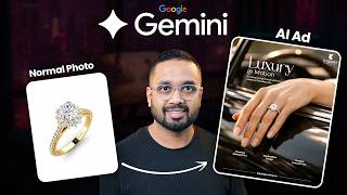 Create Social Media Post Designs Using Google Gemini | (AI Product Photoshoot + Design Tutorial)