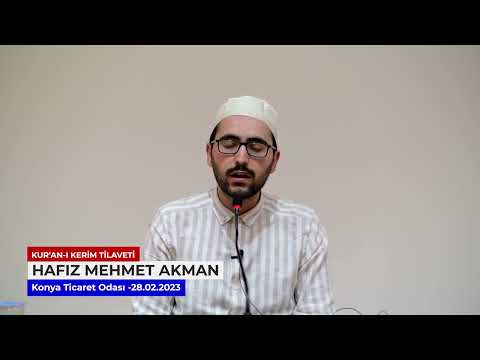 HAFIZ MEHMET AKMAN  KUR’AN-I KERİM TİLAVETİ