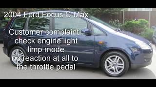 Ford Focus C-Max 2004 limp mode, codes P2126 and P2127.