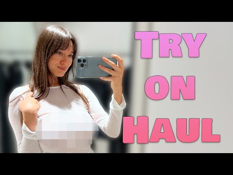 [4K] See Through Try on Clothing | Transparent Dresses