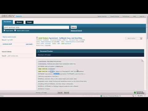 Decisiv Search Walkthrough