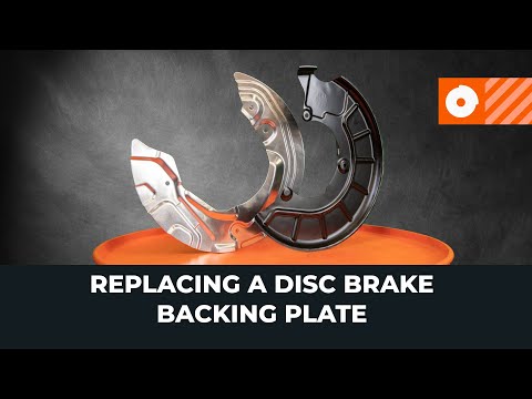 How to change a brake disc splash panel [AUTODOC TUTORIAL]