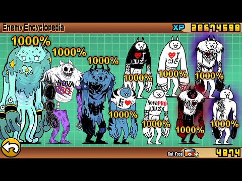 The Battle Cats - Enemies at 1000% (Part 33) All Nova PRO!