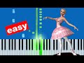 Frank Mills Music Box Dancer Slow Easy Piano Beginner Tutorial