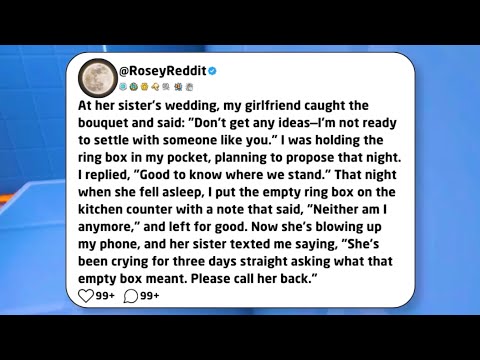 At her sister's wedding, my girlfriend caught the bouquet and said: "Don't get any ideas..."