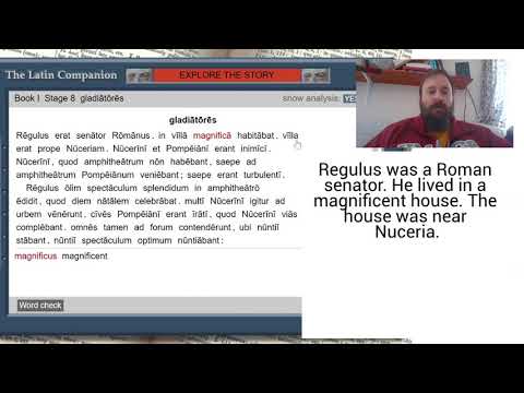 gladiatores, Cambridge Latin stage 8 read through