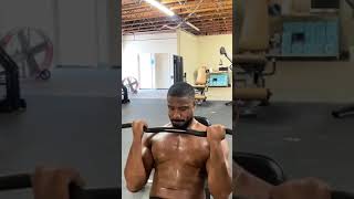 Michael B Jordan lifting shirtless