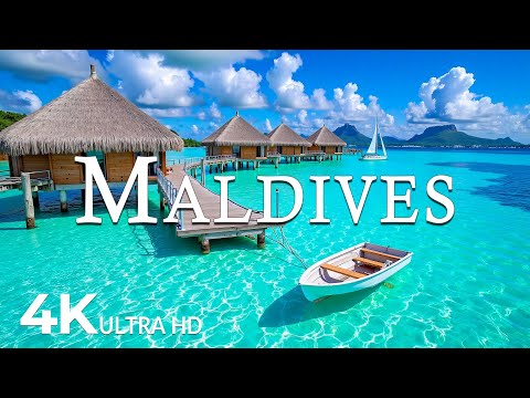 FLYING OVER MALDIVES (4K UHD) – Soothing Music Along With Beautiful Nature Video - 4K Video UHD #9