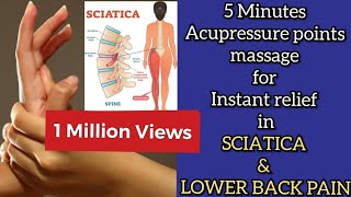 Download lagu 5 Minutes Acupressure point massage to relieve Sci... mp3
