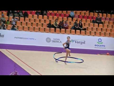 Zohra Aghamirova (AZE)  ribbon  Grand Prix Moscow 2017