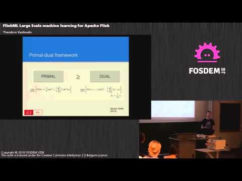 FOSDEM 2016 - Aw1126 - Flinkml Large Scale Machine Learning For Apache Flink