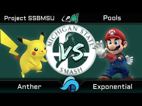 ProjectSSBMSU Project M Pools - Anther (Pikachu) vs. Exponential (Mario)