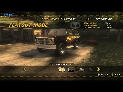 FlatOut UC. Any% NG+ and FlatOut Mode 100% NG+ Wreckless Speedrun - 5:53:24, 6:35:08 (World Record)