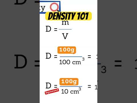 How to calculate density easy! 🤓 ➗ #science #biology see full lecture