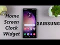 How To Add Clock Widget To Home Screen On Samsung Phone