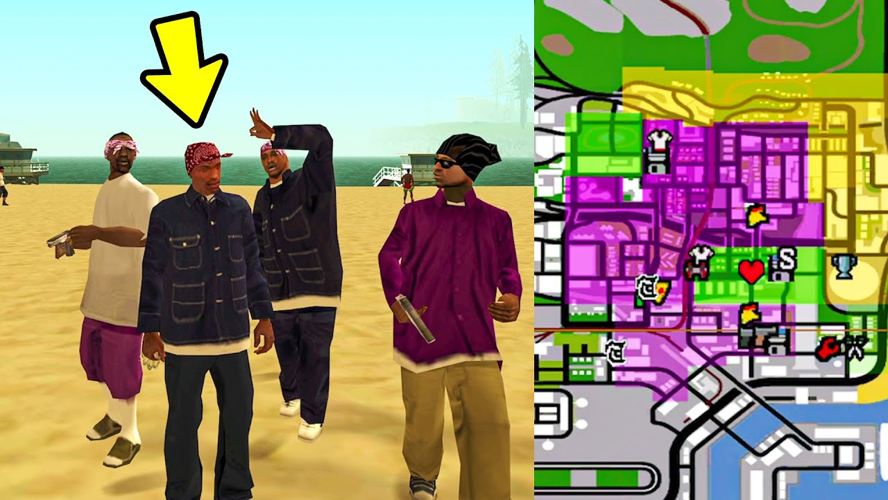 ISSO ACONTECEU quando eu INVERTI as gangues do GTA SA