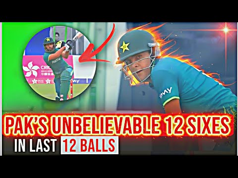 12 Sixes in 12 Balls🔥 Abbas Afridi on Fire 🔥 Pak's