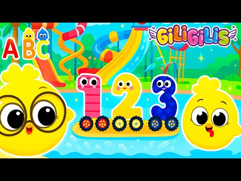 🎵 Learn Numbers 1 2 3 at the Water Park | Fun Kids Songs, Counting & Learning with Giligilis 🌈