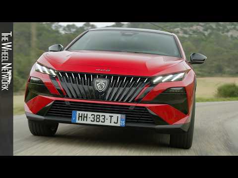 2027 Peugeot 408 GT Plug-in Hybrid (PHEV) | Red Elixir | Driving, Interior, Exterior [4K]