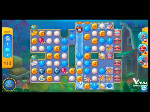 Fishdom. 9614 level no boosters and diamonds. 18 moves