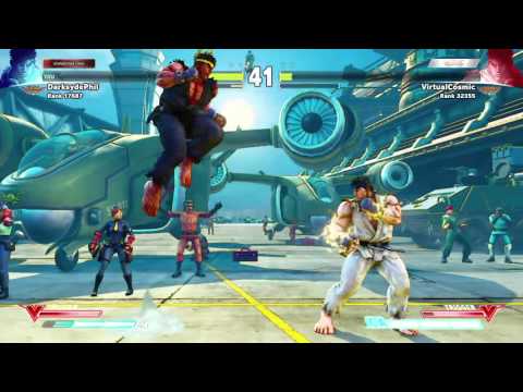 Street Fighter V Online MP March 1, 2016 pt15 - Ryu Mirror (now switching characters)