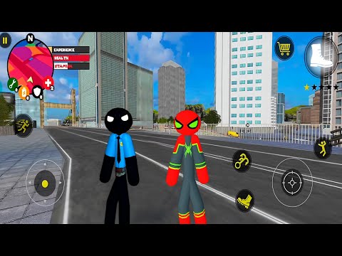 US Police Stickman Rope Hero Vegas city Crime #1 Android Gameplay
