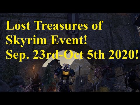 ESO Lost Treasures of Skyrim Event! Sep 23rd-Oct 5th!